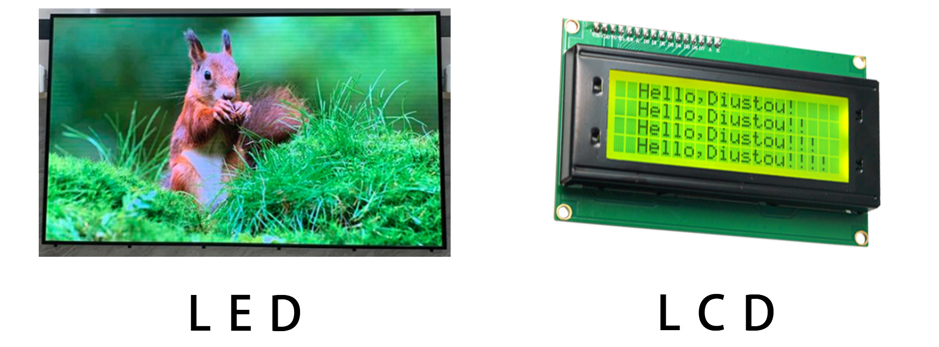LED and LCD display technology